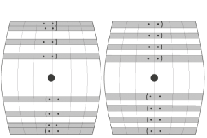 Sketch of wine puncheons